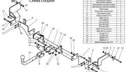 8 549 р. Фаркоп Лидер Плюс  Renault Kangoo  KC (1997-2007) 1- дорестайлинг, рестайлинг (Без электропакета)  с доставкой в г. Кемерово. Увеличить фотографию 2
