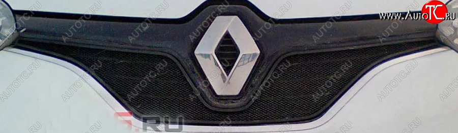 1 539 р. Сетка в решетку радиатора Russtal Renault Kaptur дорестайлинг (2016-2020) (черная)  с доставкой в г. Кемерово