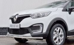 13 199 р. Защита переднего бампера (Ø42 мм, нержавейка) SLITKOFF  Renault Kaptur (2016-2020) дорестайлинг  с доставкой в г. Кемерово. Увеличить фотографию 4