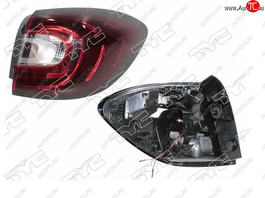 6 649 р. Правый фонарь задний TYC Renault Kaptur дорестайлинг (2016-2020)  с доставкой в г. Кемерово