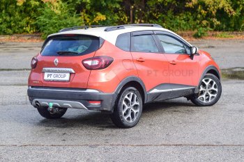 7 899 р. Рейлинги Petroil Tuning  Renault Kaptur (2016-2025) дорестайлинг, рестайлинг (Цвет: черный муар)  с доставкой в г. Кемерово. Увеличить фотографию 2