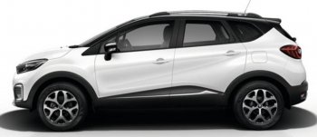 8 799 р. Рейлинги АПС Renault Kaptur дорестайлинг (2016-2020) (Черно-серые, без поперечин)  с доставкой в г. Кемерово. Увеличить фотографию 2