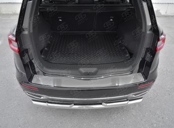 2 099 р. Накладка защитная на задний бампер Russtal (лист нерж зеркальный) Renault Koleos 2 (2016-2025)  с доставкой в г. Кемерово. Увеличить фотографию 2