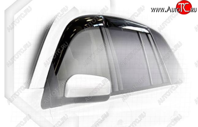 2 079 р. Дефлектора окон CA-Plastic Renault Koleos 1 Phase 2 (2011-2013) (Classic полупрозрачный, Без хром.молдинга)  с доставкой в г. Кемерово
