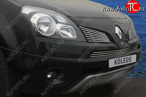 2 267 р. Декоративный элемент воздухозаборника Souz96 (2 элемента - верх+низ)  Renault Koleos (2007-2011) Phase 1  с доставкой в г. Кемерово