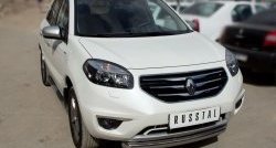 15 349 р. Одинарная защита переднего бампера диаметром 76 мм SLITKOFF Renault Koleos 1 Phase 2 (2011-2013)  с доставкой в г. Кемерово. Увеличить фотографию 2