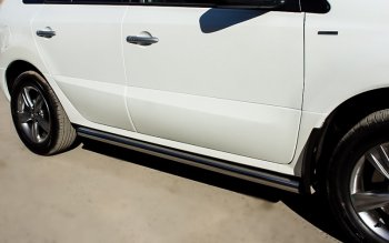 18 799 р. Защита порогов из круглой трубы диаметром 63 мм SLITKOFF v2 Renault Koleos Phase 1 (2007-2011)  с доставкой в г. Кемерово. Увеличить фотографию 2