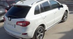 16 649 р. Защита порогов с круглыми вставками для ног из овальной трубы диаметром 75x42 мм (рестайлинг) Russtal Renault Koleos 1 Phase 2 (2011-2013)  с доставкой в г. Кемерово. Увеличить фотографию 3