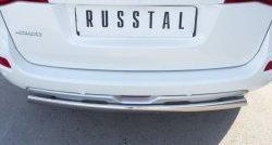 18 549 р. Защита заднего бампера (Ø75x42 мм, нержавейка) Russtal  Renault Koleos ( 1) (2007-2016) Phase 1, Phase 2, Phase 3  с доставкой в г. Кемерово. Увеличить фотографию 4