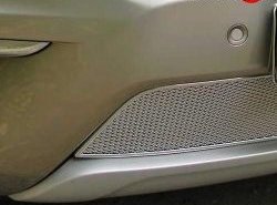 Сетка в бампер Autofamily (10 мм.) Renault Koleos 1 Phase 2 (2011-2013) (Хром)