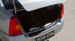 1 129 р. Защитная накладка на задний бампер RA Renault Logan 1 дорестайлинг (2004-2010)  с доставкой в г. Кемерово. Увеличить фотографию 4