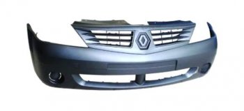 2 999 р. Передний бампер SAT Renault Logan 1 дорестайлинг (2004-2010) (Неокрашенный)  с доставкой в г. Кемерово. Увеличить фотографию 6