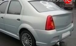 4 249 р. Пороги накладки Street Renault Logan 1 дорестайлинг (2004-2010) (Неокрашенные)  с доставкой в г. Кемерово. Увеличить фотографию 3
