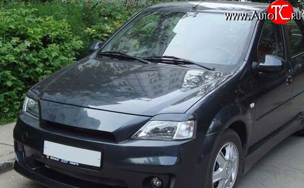 979 р. Реснички на фары M-VRS Renault Logan 1 дорестайлинг (2004-2010) (Неокрашенные)  с доставкой в г. Кемерово