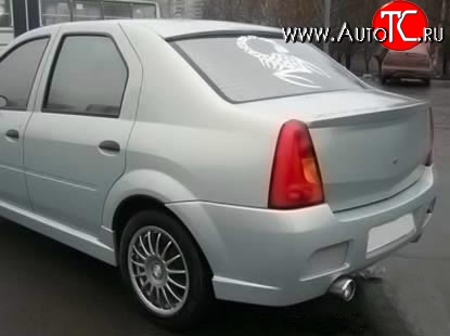 2 699 р. Лип спойлер Street Renault Logan 1 дорестайлинг (2004-2010) (Неокрашенный)  с доставкой в г. Кемерово