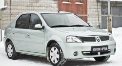 929 р. Зимняя заглушка решетки радиатора РА Renault Logan 1 дорестайлинг (2004-2010)  с доставкой в г. Кемерово. Увеличить фотографию 4