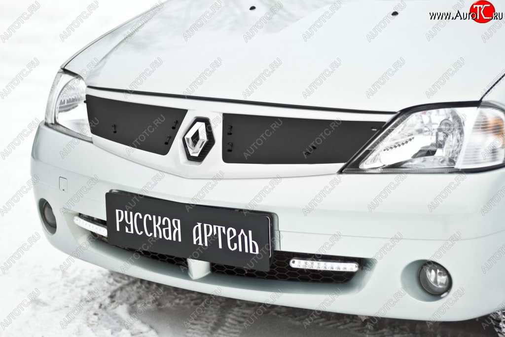 929 р. Зимняя заглушка решетки радиатора РА Renault Logan 1 дорестайлинг (2004-2010)  с доставкой в г. Кемерово