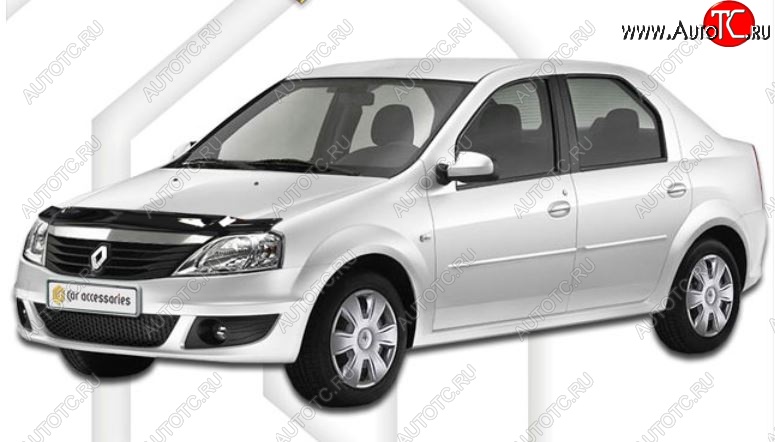 1 989 р. Дефлектор капота CA-Plastic Renault Logan 1 рестайлинг (2010-2016) (Classic черный, Без надписи) с доставкой в г. Кемерово Увеличить фотографию 1 1 989 р. Дефлектор капота CA-Plastic Renault Logan 1 рестайлинг (2010-2016) (Classic черный, Без надписи) с доставкой в г. Кемерово