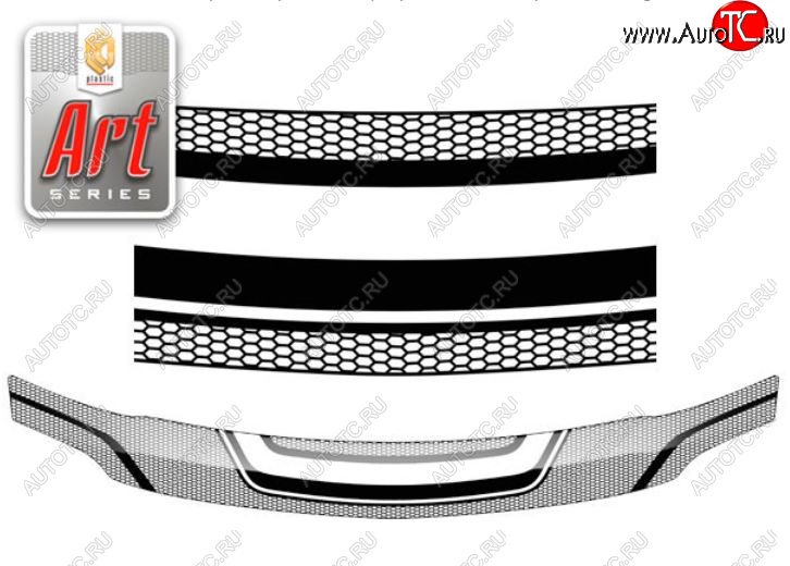 2 399 р. Дефлектор капота CA-Plastiс  Renault Logan  1 (2010-2016) рестайлинг (Серия Art черная)  с доставкой в г. Кемерово