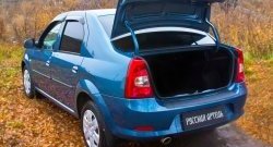 1 239 р. Защитная накладка на задний бампер RA Renault Logan 1 рестайлинг (2010-2016)  с доставкой в г. Кемерово. Увеличить фотографию 2