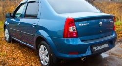 1 239 р. Защитная накладка на задний бампер RA Renault Logan 1 рестайлинг (2010-2016)  с доставкой в г. Кемерово. Увеличить фотографию 3