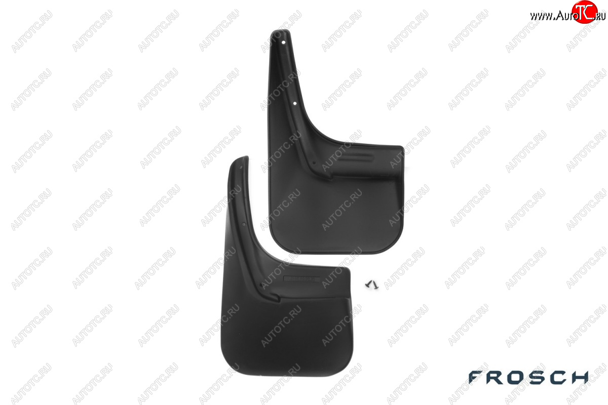 2 379 р. Брызговики Frosch optimum (установка c подкрылком) Renault Logan 1 дорестайлинг (2004-2010) (Задние)  с доставкой в г. Кемерово