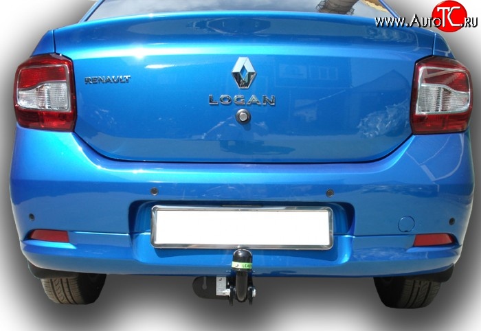 153 999 р. Фаркоп Лидер Плюс Renault Logan 2 дорестайлинг (2014-2018) (Без электропакета)  с доставкой в г. Кемерово