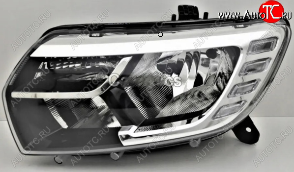 27 999 р. Левая передняя фара DEPO (с ДХО) Renault Sandero (B8) рестайлинг (2018-2025)  с доставкой в г. Кемерово
