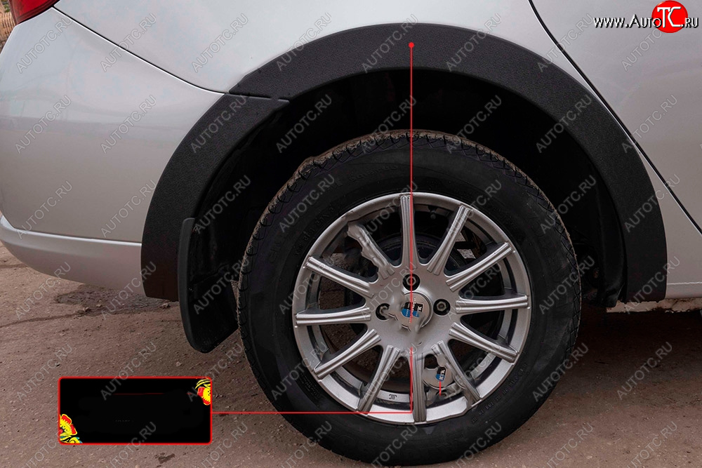 2 449 р. Накладка колесной арки на RA (задняя правая) Renault Logan 2 рестайлинг (2018-2025) (Поверхность шагрень)  с доставкой в г. Кемерово