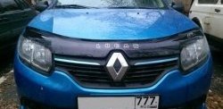 999 р. Дефлектор капота Russtal  Renault Logan  2 - Logan Stepway  с доставкой в г. Кемерово. Увеличить фотографию 1