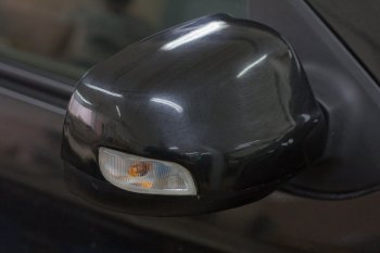 889 р. Накладки на зеркала Артформ (в цвет автомобиля, под повторитель) Renault Logan 2 рестайлинг (2018-2025)  с доставкой в г. Кемерово. Увеличить фотографию 2