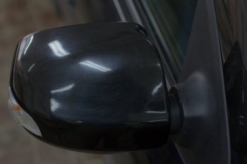889 р. Накладки на зеркала Артформ (в цвет автомобиля, под повторитель) Renault Logan 2 рестайлинг (2018-2025)  с доставкой в г. Кемерово. Увеличить фотографию 3