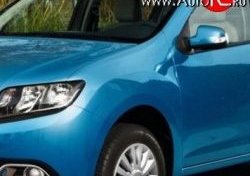 Переднее левое крыло (без отв. под повторитель) Стандартное Renault Logan 2 дорестайлинг (2014-2018) (Окрашенное)