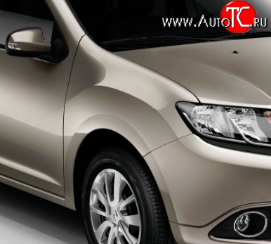 6 949 р. Переднее правое крыло (без отв. под повторитель) Стандартное Renault Sandero (B8) дорестайлинг (2014-2018) (Окрашенное)  с доставкой в г. Кемерово