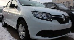 1 469 р. Сетка в решетку радиатора Russtal Renault Logan 2 дорестайлинг (2014-2018) (черная)  с доставкой в г. Кемерово. Увеличить фотографию 2