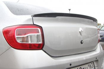 7 749 р. Лип спойлер Yuago Renault Logan 2 рестайлинг (2018-2025) (неокрашенный)  с доставкой в г. Кемерово. Увеличить фотографию 2
