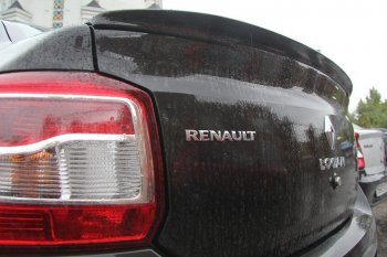 7 749 р. Лип спойлер Yuago Renault Logan 2 рестайлинг (2018-2025) (неокрашенный)  с доставкой в г. Кемерово. Увеличить фотографию 5