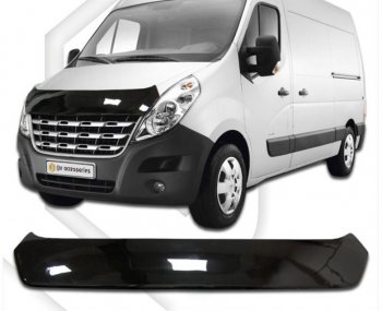 Дефлектор капота CA-Plastic Renault Master FV,JV фургон дорестайлинг (2010-2015)