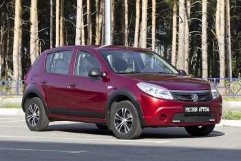 Накладки на колёсную арку RA (Передняя правая) Renault Sandero Stepway  (BS) (2010-2014) (Поверхность шагрень)