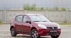 3 399 р. Молдинги дверей RA (Stepway, широкие, комплект) Renault Sandero Stepway (BS) (2010-2014) (Поверхность шагрень)  с доставкой в г. Кемерово. Увеличить фотографию 2