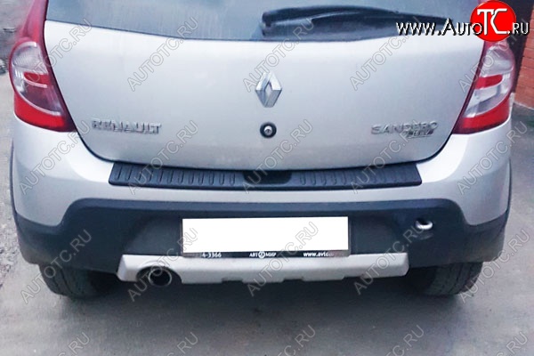 989 р. Защитная накладка заднего бампера Тюн-Авто  Renault Sandero Stepway  (BS) (2010-2014)  с доставкой в г. Кемерово
