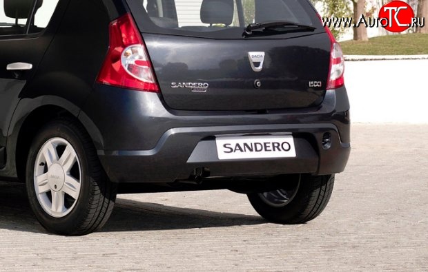 6 849 р. Задний бампер Стандартный Renault Sandero (BS) (2009-2014) (Неокрашенный)  с доставкой в г. Кемерово
