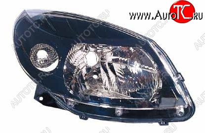 3 099 р. Фара BRIGHTROAD (чёрная, правая) Renault Sandero Stepway (BS) (2010-2014)  с доставкой в г. Кемерово