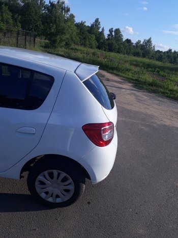 6 499 р. Спойлер INMAX  Renault Sandero  (B8) - Sandero Stepway  (B8) (неокрашенный)  с доставкой в г. Кемерово. Увеличить фотографию 3