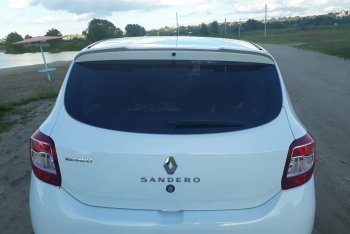 6 499 р. Спойлер INMAX  Renault Sandero  (B8) - Sandero Stepway  (B8) (неокрашенный)  с доставкой в г. Кемерово. Увеличить фотографию 4