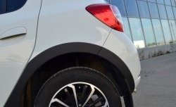 3 699 р. Комплект накладок на арки KART RS NEW Renault Sandero (B8) дорестайлинг (2014-2018) (Неокрашенные)  с доставкой в г. Кемерово. Увеличить фотографию 2