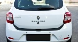 1 739 р. Накладка защитная на задний бампер RA Renault Sandero (B8) дорестайлинг (2014-2018)  с доставкой в г. Кемерово. Увеличить фотографию 5