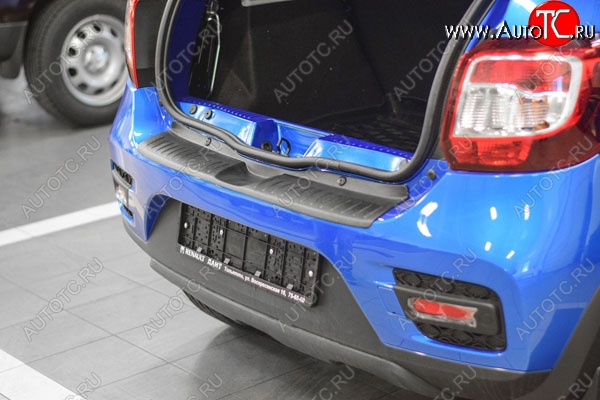 499 р. Защитная накладка заднего бампера Тюн-Авто  Renault Sandero Stepway  (B8) (2014-2018) дорестайлинг  с доставкой в г. Кемерово