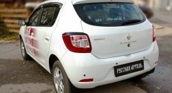 499 р. Реснички задних фонарей RA  Renault Sandero  (B8) (2014-2018) дорестайлинг (Неокрашенные)  с доставкой в г. Кемерово. Увеличить фотографию 3