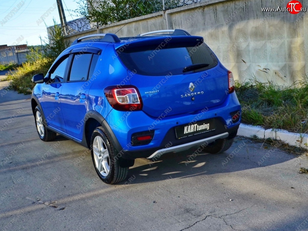2 799 р. Спойлер на багажник KART Renault Sandero Stepway (B8) дорестайлинг (2014-2018) (Неокрашенный)  с доставкой в г. Кемерово